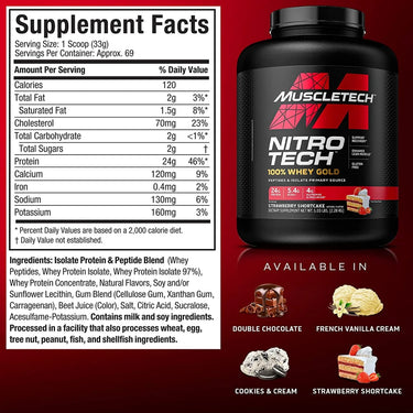 NITRO-TECH 100% Whey Gold MuscleTech